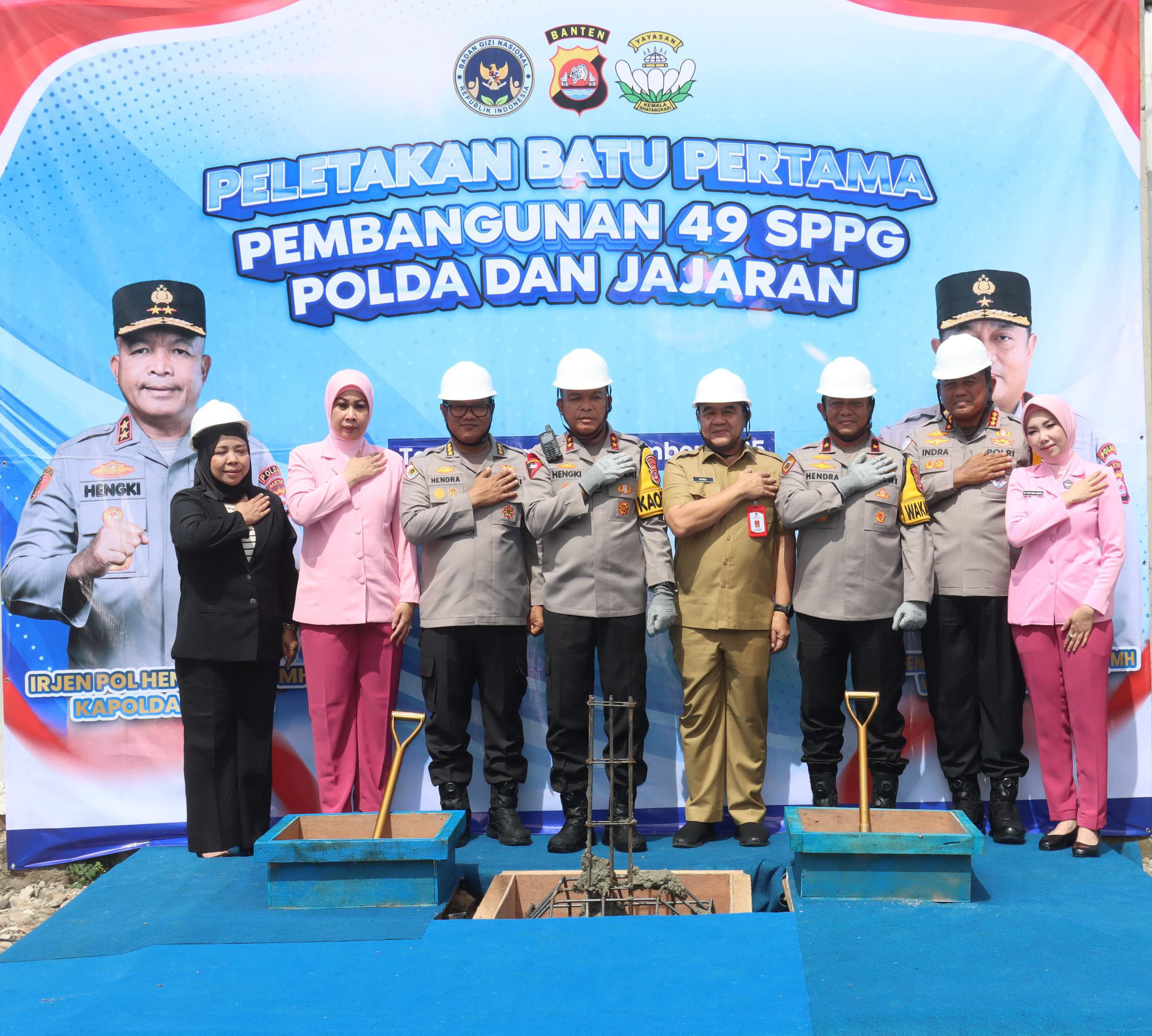 Groundbreaking 49 SPPG Polda Banten, Langkah Strategis Dukung Makan Bergizi Gratis