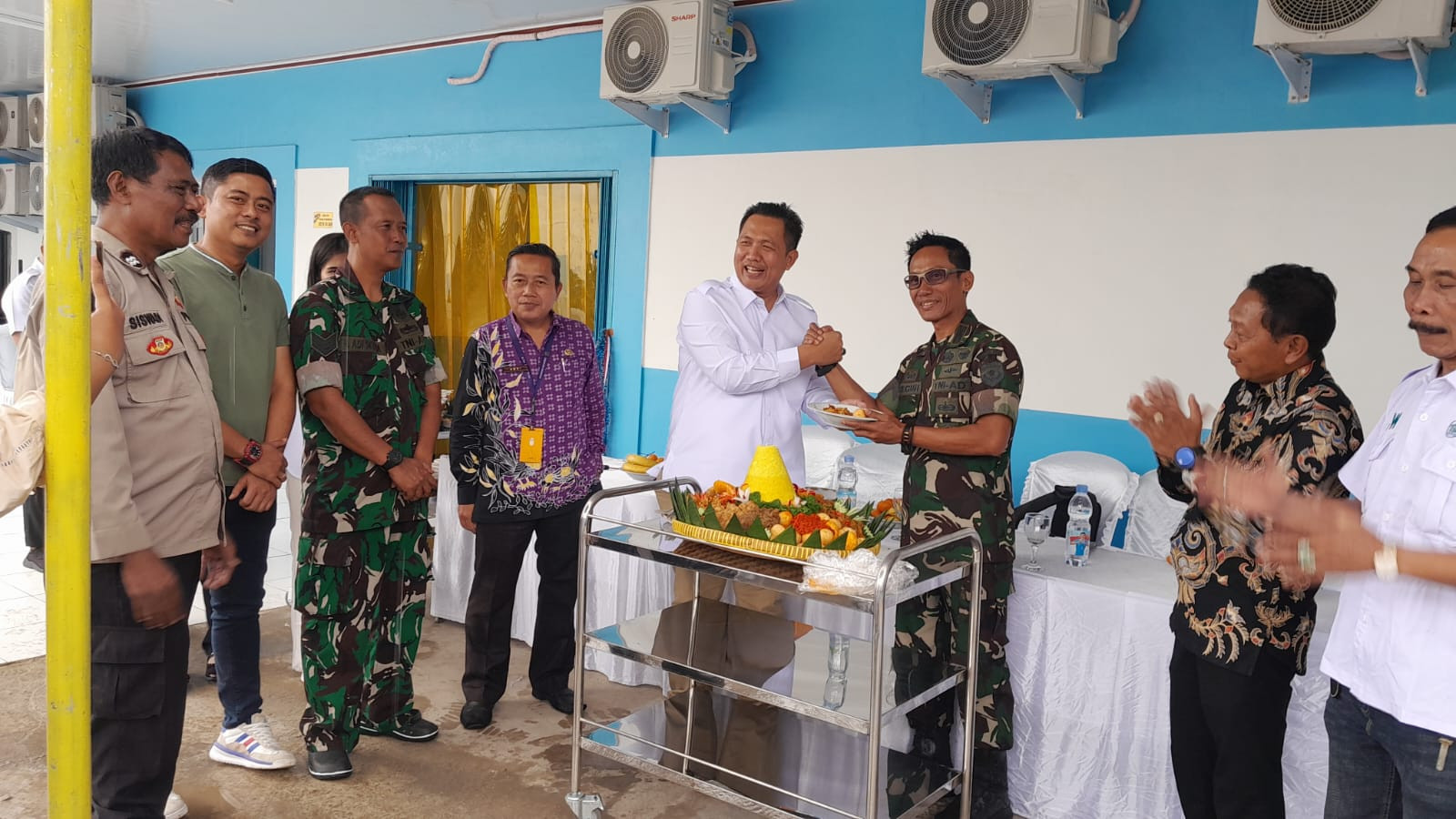 Danramil Rajeg Hadiri Pembukaan SPPG Mekarsari 3